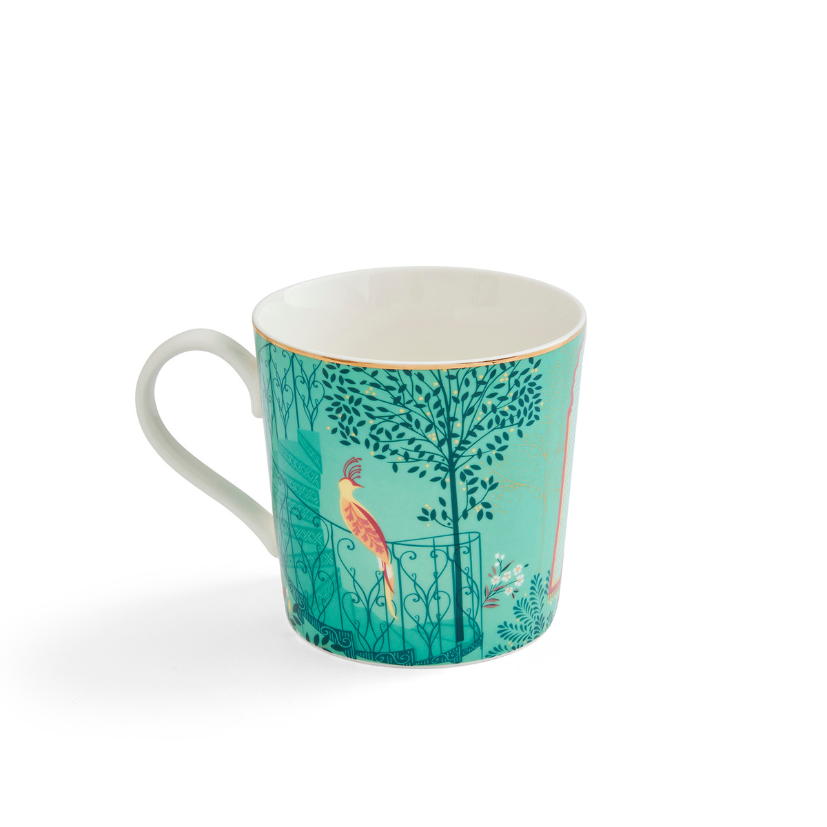 Sara Miller India Elephant's Oasis Mug image number null